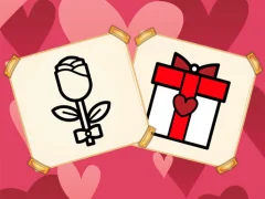 Гульня Valentine Present Coloring онлайн