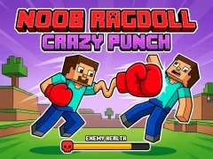 Гульня Noob Ragdoll: Crazy Punch онлайн