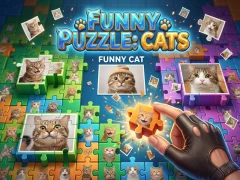 Гульня Funny Puzzle: Cats онлайн
