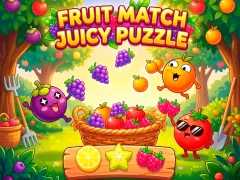 Гульня Fruit Match Juicy Puzzle онлайн