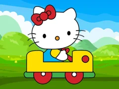 Гульня Cute Kitty Car Jigsaw онлайн
