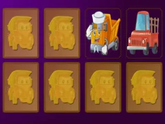 Гульня Cartoon Trucks Memory онлайн