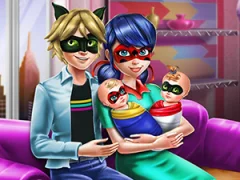 Гульня Dotted Girl Family Day онлайн