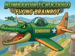 Гульня Bombardiro Crocodilo Flying Brainrot онлайн