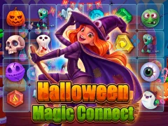 Гульня Halloween Magic Connect онлайн