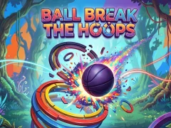 Гульня Ball Break The Hoops онлайн