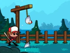 Гульня Kick the Chicken онлайн
