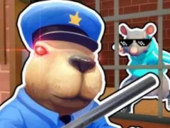 Гульня Obby Escape: Prison Rat Dance онлайн