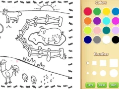 Гульня Farming Coloring Book For Kids онлайн