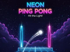 Гульня Neon Ping Pong онлайн