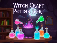 Гульня Witch Craft Potion Sort онлайн