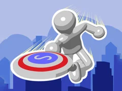 Гульня Mr Disc: Slingshot Strike онлайн