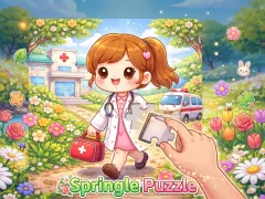 Гульня Springle Puzzle онлайн