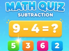 Гульня Math Quiz - Subtraction онлайн