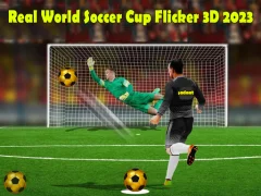 Гульня Real World Soccer Cup Flicker 3D 2023 онлайн