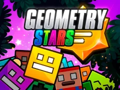 Гульня Geometry Stars онлайн