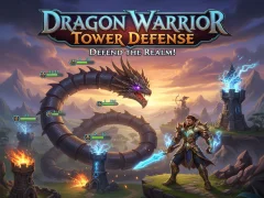 Гульня Dragon Warrior Tower Defense онлайн