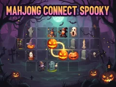 Гульня Mahjong Connect Spooky онлайн