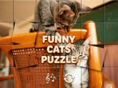 Гульня Funny Cats Puzzle онлайн