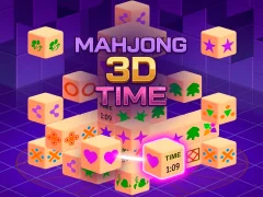 Гульня Mahjong 3D Time онлайн
