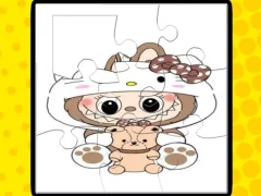 Гульня Labubu Jigsaw Puzzles for Kids Game онлайн