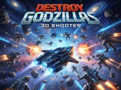 Гульня Destroy Godzillas: 3D Shooter онлайн