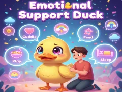 Гульня Emotional Support Duck онлайн