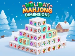 Гульня Holiday Mahjong Dimensions онлайн