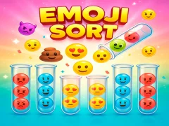 Гульня Emoji Sort онлайн