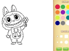 Гульня Labubu Doll Coloring Book for Kids онлайн