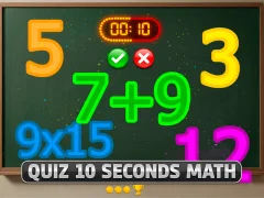 Гульня Quiz 10 Seconds Math онлайн
