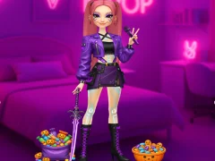 Гульня K-Pop Halloween Dress Up онлайн