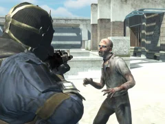 Гульня Zombie Defence Team онлайн