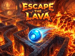 Гульня Escape the lava онлайн
