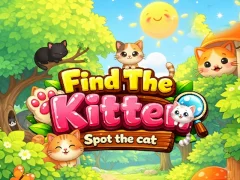 Гульня Find the Kitten Spot the Cat онлайн