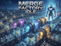 Гульня Merge Factory Idle онлайн