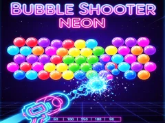 Гульня Bubble Shooter Neon онлайн