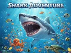 Гульня Shark Adventure онлайн