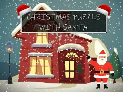 Гульня Christmas Puzzle With Santa онлайн