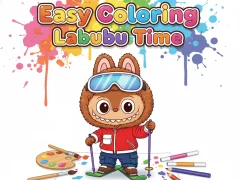 Гульня Easy Coloring Labubu Time онлайн