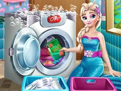 Гульня Ice Queen Laundry Day онлайн