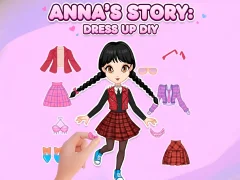 Гульня Anna's Story: Dress Up DIY онлайн