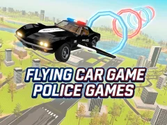 Гульня Flying Car Game Police Games онлайн