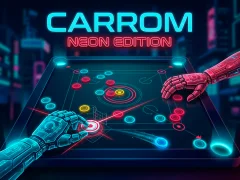 Гульня Carrom Neon Edition онлайн
