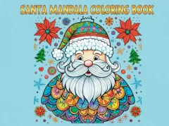 Гульня Santa Mandala Coloring Pages онлайн