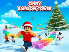 Гульня Obby Rainbow Tower онлайн