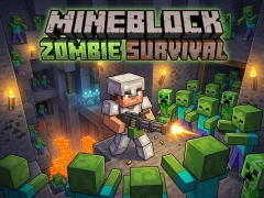 Гульня Mineblock Zombie Survival онлайн