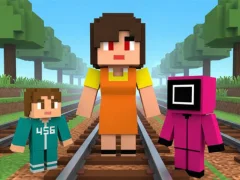 Гульня Squid Game Craft Runner онлайн