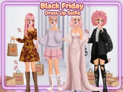 Гульня Black Friday Dress Up Selfie онлайн