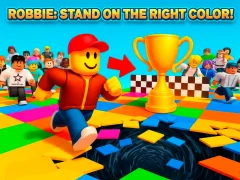 Гульня Robbie: Stand on the Right Color! онлайн